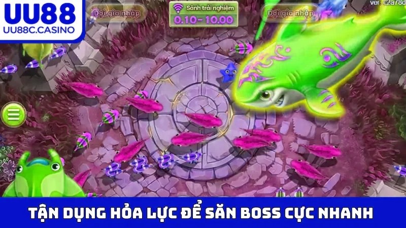 Tận dụng hỏa lực để săn Boss cực nhanh