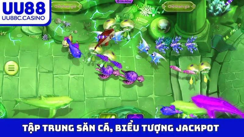 Tập trung săn cá, biểu tượng Jackpot