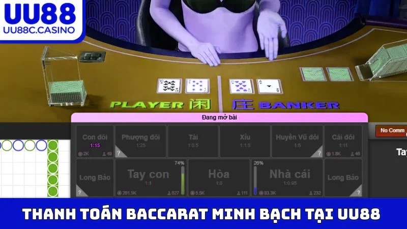 Thanh toán Baccarat minh bạch tại mvp999